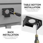 ZORBES® Mac Mini M4 Mount, Under Desk Holder for Mac Mini M4, Screw Fixed Wall Mount Metal Bracket Rack for 2024 Mac Mini M4, Organizer Rack for Mac Mini M4 Accessories