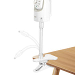 ZORBES® 9.8 inches Flexible Baby Monitor Clip Camera Mount 1/4" Threaded Hole, Flexible Gooseneck Baby Monitor Mount Stand Compatible with Infant Optics DXR-8 and DXR-8 PRO Video Baby Monitor Camera