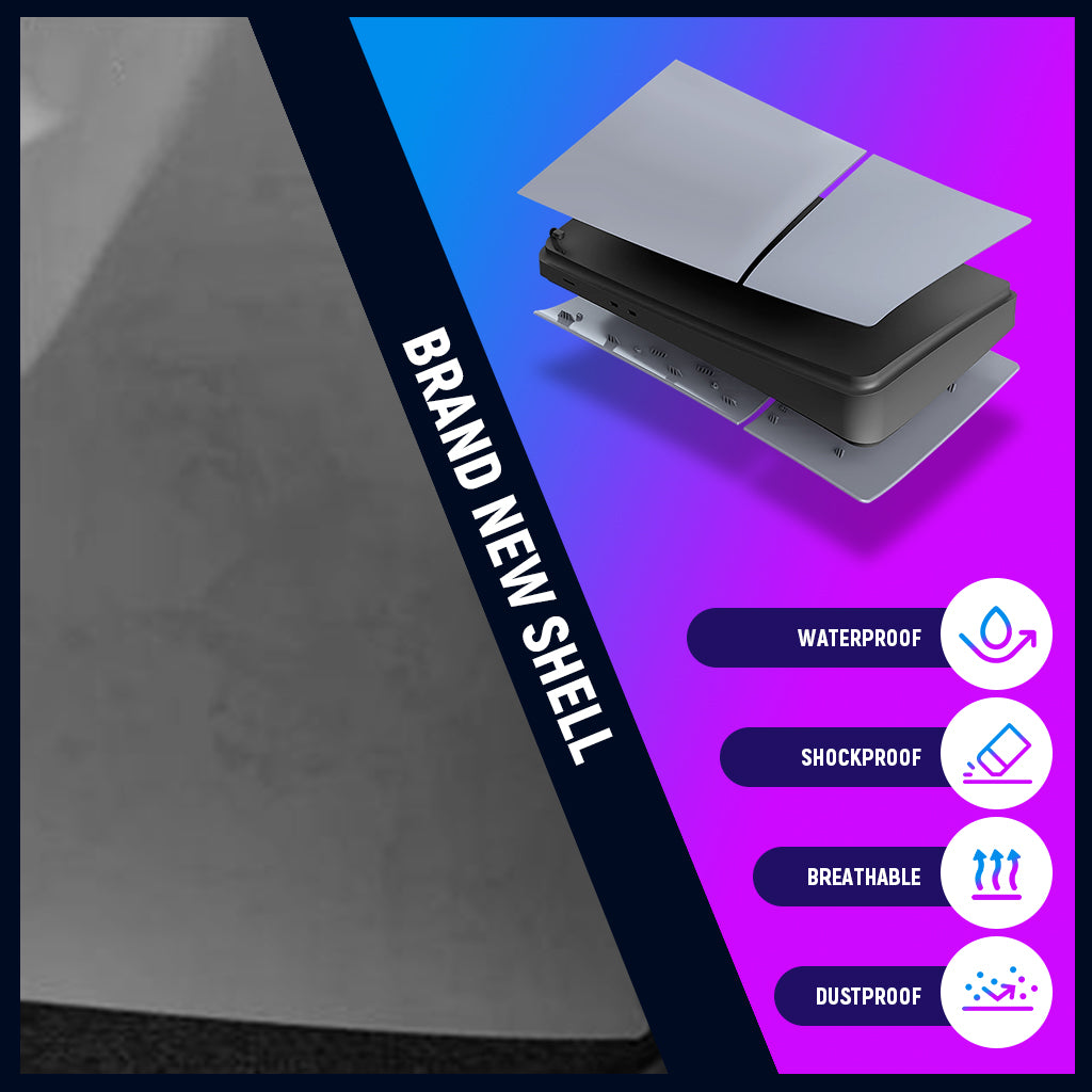 ZORBES® Limited Edition Replacement Faceplates Skin &30th Anniversary Sticker ABS Cover Shell for PS5 Slim Console, Console Cover Face Plate Shell, 30th Anniversary Limited Edition Bundle