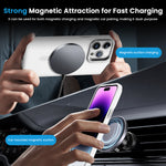 ZORBES® Phone Case for Phone 16 Pro Sleek White TPU Matte Phone Case with Lanyard 2 in 1 Magnetic Lens Protector Frame Design, Magnetic Phone Case for Mag Safe Support Wireless Charging