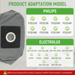 Verilux® Spare Dust Bag for Philips/Electrolux Vacuum Cleaner 11x10cm Non Woven Fabric Dust Bag Reuseable Washable Universal Replacement Dust Bag for Vacuum Cleaner