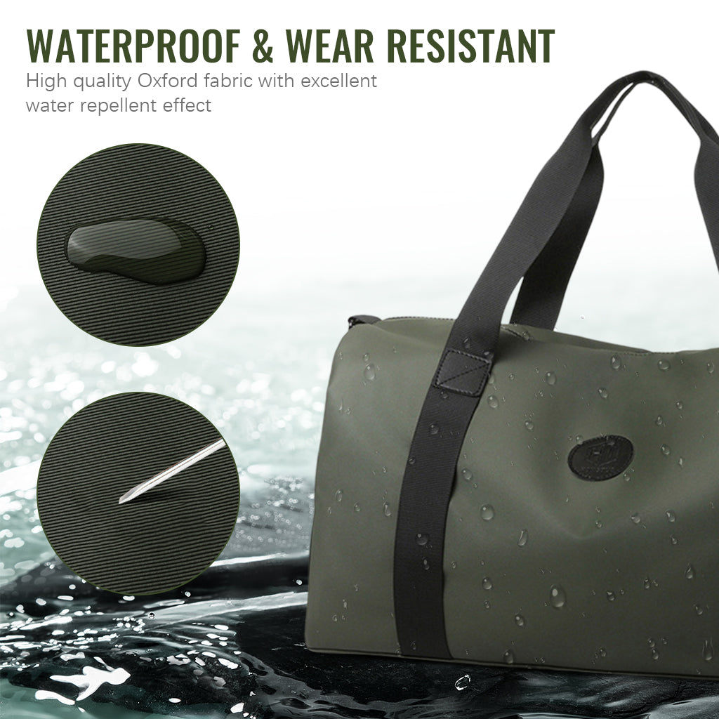 ZORBES® Bolsa de gimnasio para hombres y mujeres con compartimento para zapatos y artículos húmedos - Bolsa de lona para viajes, deportes, fitness y entrenamiento