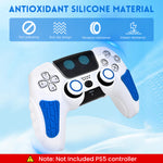 ZORBES® PS5 Controller Cover Case, Silicone Cover for PS5 Game Controller, Protective Cover for Dual Sense Controller with 2 Thumb Grip Caps & Touchpad Sticker