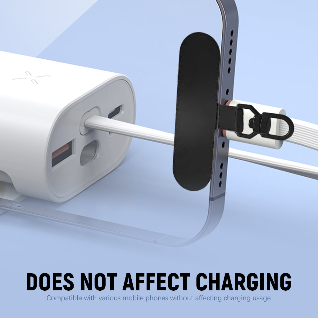 ZORBES® 2Pcs 360° Rotatable Phone Tether Tab, Universal Phone Lanyard Patch, Cell Phone Replacement Pad ,Anti-Lost Attachment Hanging Metal Ring Compatible for iPhone & Other Cell Phone