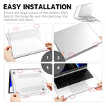 ZORBES® Laptop Case Cover for MacBook Pro M4 14 InchTransparent Laptop Case Fashion Cover Transparent Laptop Case Cover Compatible with MacBook Pro M4 A3112 /A3185 /A3401 /A2992 /A2918/ A2779/ A2442
