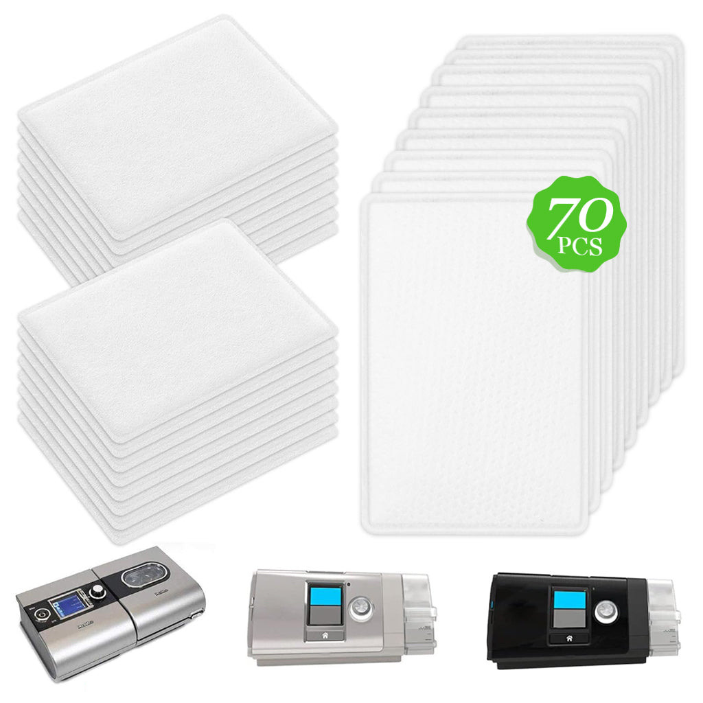 Verilux® 70Pcs Filters for CPAP Machine Replacement Cotton Filters Only for ResMed Airsense10/Aircurve10/S9 CPAP Machine