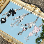 ZORBES® 4Pcs Cute Phone Charms for Girls, Bag Charms Mobile Charms Y2K Charms for Phone Case, Stylishly Sweet Mobile Phone Charms Phone Chain Mobile Accessories Phone Hanging Chain Gift for Girls