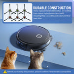 Verilux® 6pcs Replacement Side Brushes for Ecovacs Robot Vacuum U2 Pro Robust Nylon Bristle Side Brushes Spare Side Brushes