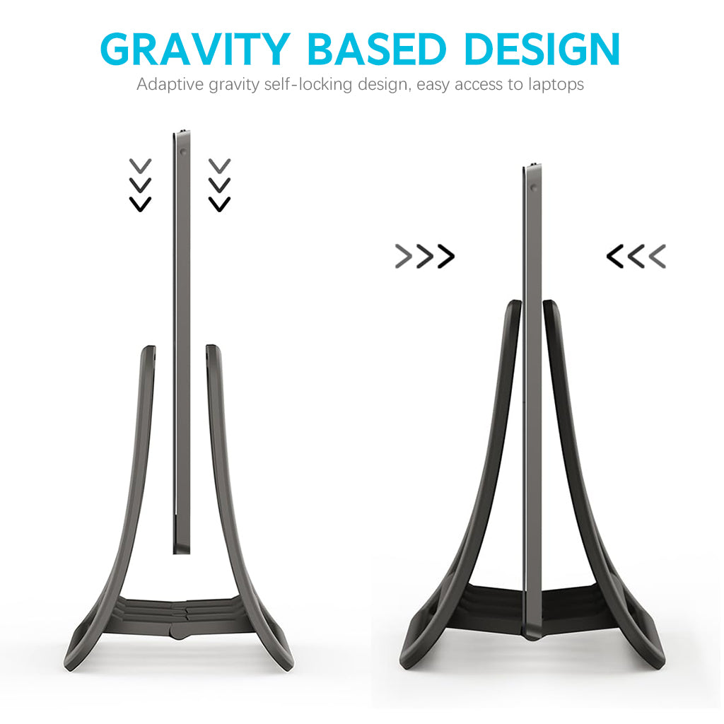 ZORBES® Desk Laptop Holder Laptop Rack Holder Organizer for Pad, Laptop, Triangle Vertical Device Cooling Rack Universal Desk Organizer Bracket for Laptop, Tablet