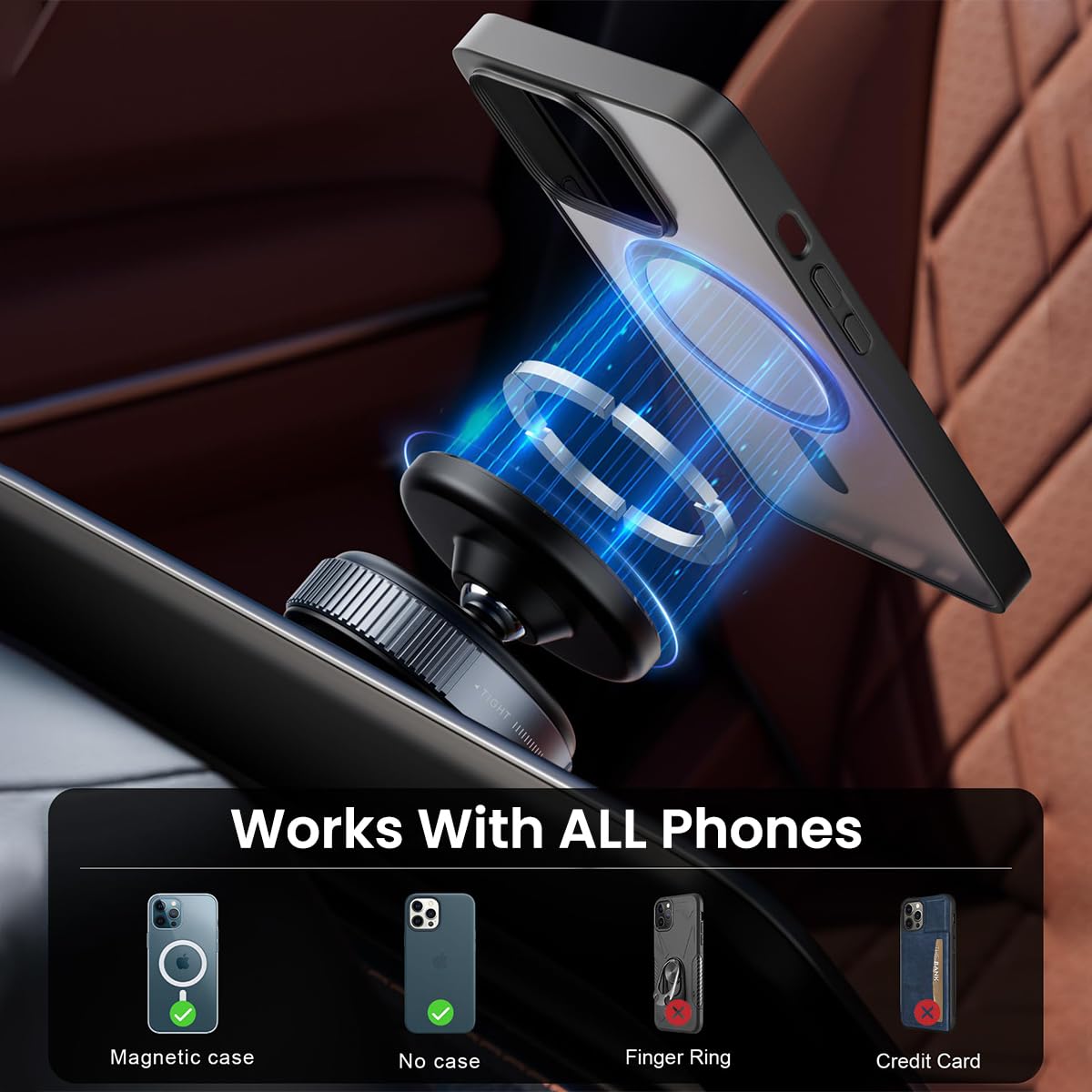 ZORBES 360° Rotating Suction Cup Car Phone Holder