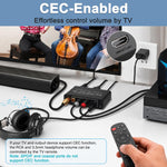 ZORBES HDMI ARC Audio Extractor 192kHz DAC, RCA 3.5mm Optical Coaxial Output – USB Powered for TV