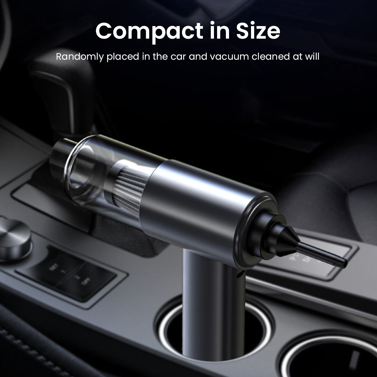 ZORBES® Electric Compressed Air Duster, 16000PA USB Rechargeable Handheld Cordless Air Duster, 120W 36000RPM Wireless Vacuum Cleaner, 2 IN 1 Keyboard Vacuum Cleaner Air Blower Dust Cleaner with Multi Nozzles