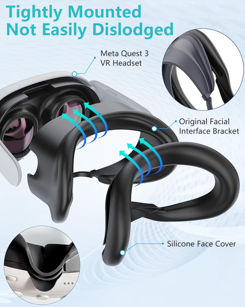 ZORBES® Silicone Face Pad Cover for Meta Quest 3S