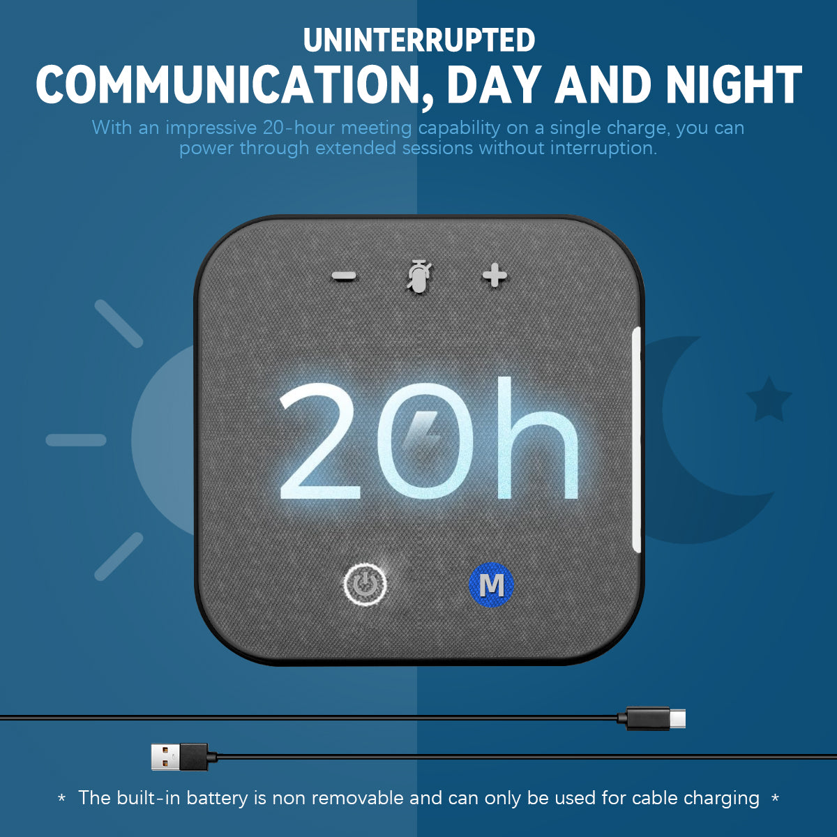 Verilux® USB Conference Speaker Noise Reduction Speakerphone with Mute Button, 360° Voice Pickup, Meeting Speakerphone Conference Mic and Speaker, Adjustable Volume, USB Plug and Go