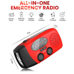 ZORBES® Solar Emergency Hand Crank Weather Radio,