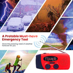 ZORBES® Solar Emergency Hand Crank Weather Radio,