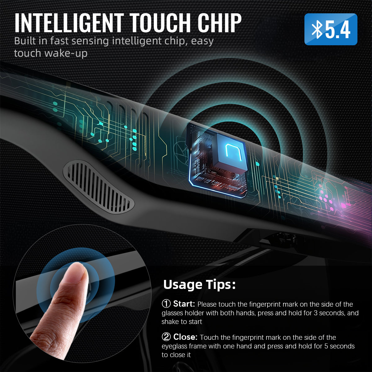 Verilux® Smart Glasses,Polarized Sunglasses with Bluetooth Speaker