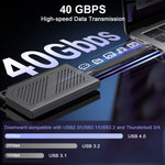 Verilux® Short USB C Cable PD 240W/USB 4.0 C Short Cable/40Gbps Data Transfer