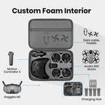 ZORBES® Carrying Case for Avata Drone, Shockproof EVA Hard Shell Storage Bag with Custom Foam Insert for Drone, Goggles & Controller, Portable Travel Case with Shoulder Strap & Mesh Pocket