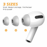 Verilux 3 Pair Replacement for Airpods Pro Ear Tips, Premium Memory Foam Ear Tips for Airpods Pro, 3 Sizes Eartips for Airpods Pro, Anti-Slip Eartips. Fit in The Charging Case, 3 Pairs (S/M/L, Grey) - verilux