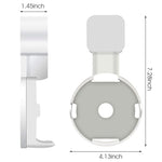 ZORBES® Wall Adapter Holder for Alexa Echo Dot 3rd Generation,A Space-Saving Solution with Cord Management for Your Smart Home Speakers, Alexa Echo Dot Accessories (White)