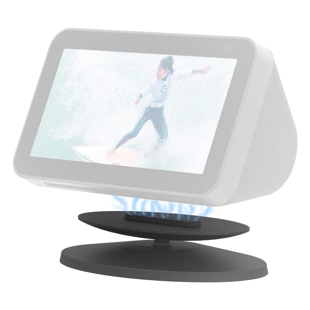 ZORBES® Base Stand for Echo Show 5 1st /2nd Gen Desktop Holder for Amazon Echo Show 5, Adjustable Angle Magnetic Holder for Smart Home Monitor (Amazon Echo Show 5 Not Included)