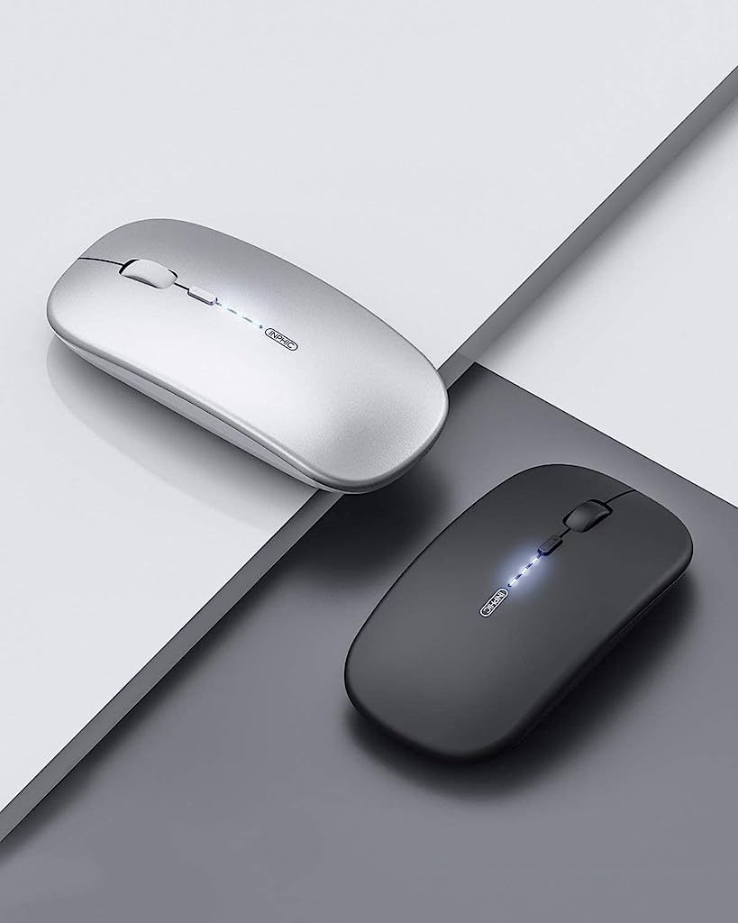 2.4 GHz+ BT 5.0/4.0 Wireless Rechargeable Mouse