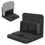 ZORBES® Set Top Box Stand Wall Mount Router Stand for TV Setup Box/Modems/Network Switches/Routers, WiFi Stand Wall Mounted with Moving Panel, for Apple TV/Mac Mini, Sky Q Mini