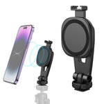 ZORBES® Magnetic Mobile Holder for Tripod, Tripod Mobile Holder for Magsafe iPhone 14 13 12 Series, 360° Rotation Magnet Phone Holder for Tripod Stand, Tripod Adapter Set for Tripod/Monopod