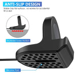 ZORBES® Silicone Stand for Samsung Galaxy Watch 5 40mm 44mm/Galaxy Watch 5 Pro 45mm Charger, Charger Stand Charging Base Holder with Integrated Cable Management Slot, Black (Cable not Included)