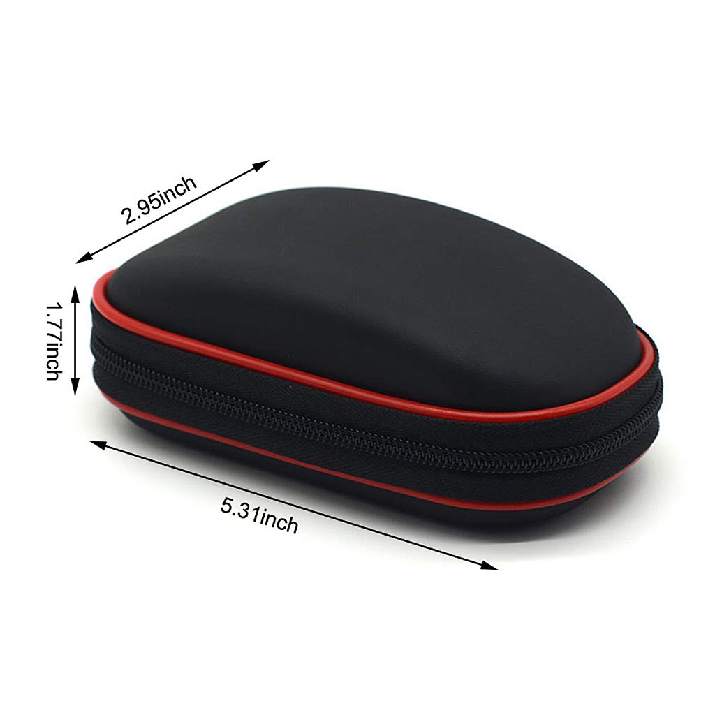 Verilux Protective Sleeve for Apple Magic Mouse 1/2, Waterpoor Cover for Powerful Travel Suitcase, Mesh Accessory Pocket, Detachable Bag(Black)