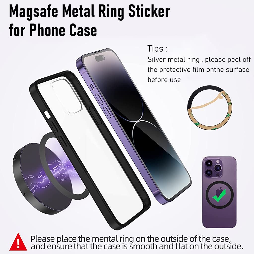 ZORBES® Continuity Camera Mount for MacBook Magnetic Laptop Phone Holder for MacBook Laptops/iPhone 12, 13, 14 15 Series, Compatible with Magsafe, iPhone Webcam Mount for iOS 16 & macOS Ventura - verilux