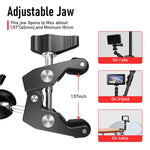 ZORBES® Camera Clamp Mount Action Camera Bike Mount Universal 1/4" Camera Clamp Mount 360° Rotatable Camera Clamp Mount for Nikon DSLR Camera/Gopro/LED Lights/Ronin-M/Ronin MX/Freefly MOVI Use - verilux