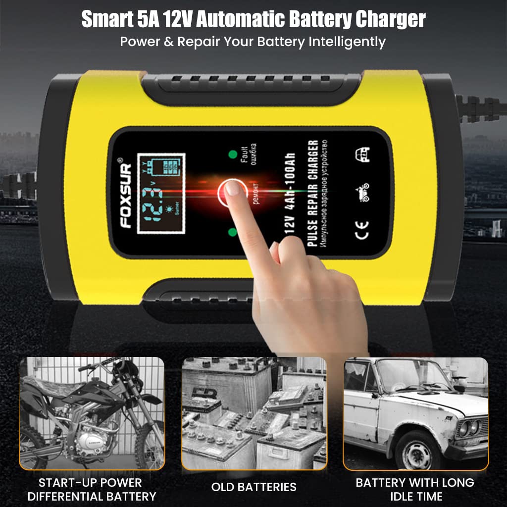 Car Battery Charger 5A 12V
