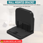 ZORBES® Set Top Box Stand Wall Mount Router Stand for TV Setup Box/Modems/Network Switches/Routers, WiFi Stand Wall Mounted with Moving Panel, for Apple TV/Mac Mini, Sky Q Mini