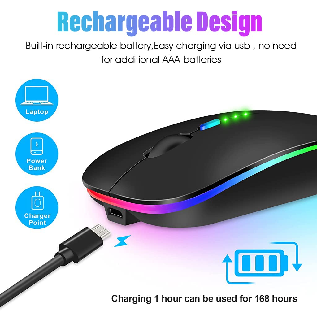 2.4G & Bluetooth Wireless Mouse For Laptops
