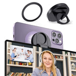 ZORBES® Continuity Camera Mount for MacBook Magnetic Laptop Phone Holder for MacBook Laptops/iPhone 12, 13, 14 15 Series, Compatible with Magsafe, iPhone Webcam Mount for iOS 16 & macOS Ventura - verilux