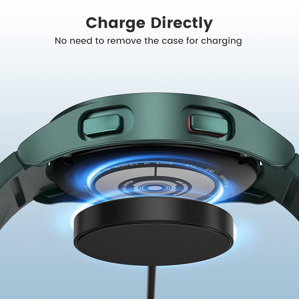 ZORBES® Cover for Samsung Galaxy Watch 4,44mm Screen Guard Case,PC Hard Full Protection Matte Cover Case for Samsung Watch 4 44mm Accessories Screen Protector Scratch-Resistant (Green) - verilux