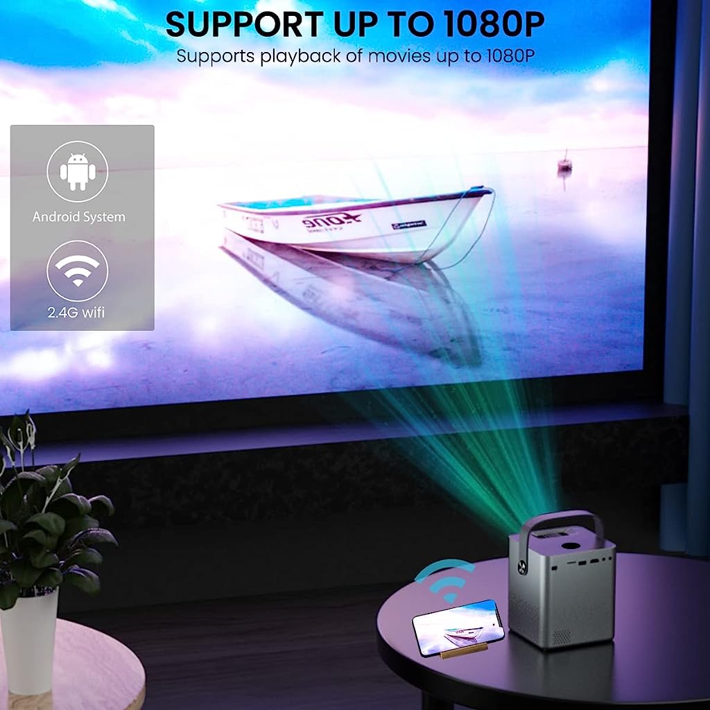 Android Projector for Home 1080P 9500L