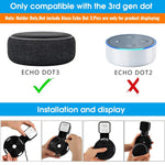 ZORBES® Wall Adapter Holder for Alexa Echo Dot 3rd Generation,A Space-Saving Solution with Cord Management for Your Smart Home Speakers, Alexa Echo Dot Accessories (White)