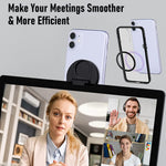 ZORBES® Continuity Camera Mount for MacBook Magnetic Laptop Phone Holder for MacBook Laptops/iPhone 12, 13, 14 15 Series, Compatible with Magsafe, iPhone Webcam Mount for iOS 16 & macOS Ventura - verilux