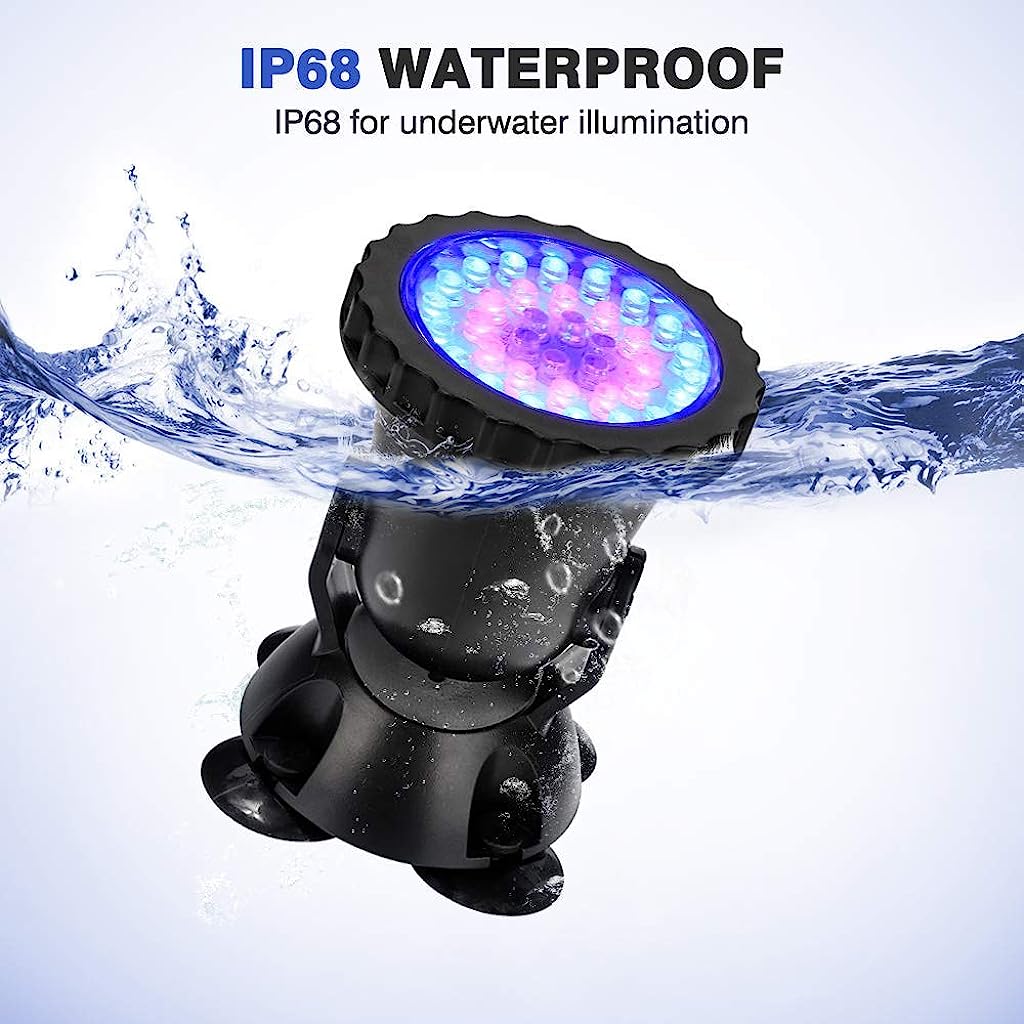 Garden Pond Waterproof Light 4W 36 Leds(2PCS, Multicolour)