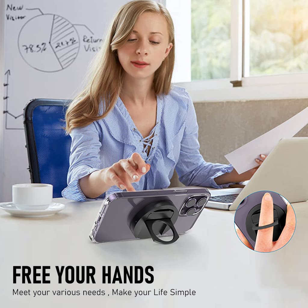 ZORBES® Continuity Camera Mount for MacBook Magnetic Laptop Phone Holder for MacBook Laptops/iPhone 12, 13, 14 15 Series, Compatible with Magsafe, iPhone Webcam Mount for iOS 16 & macOS Ventura - verilux