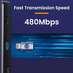 Verilux® USB C to Light-ing Adapter USB C Adapter for iPhone, Lightn-ing to USB C Portable 27W Fast Charging USB C Adapter Support Data Sync USB C Adapter for iPhone 1413/12/11, iPad Air - verilux