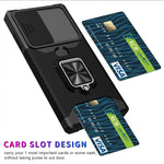 ZORBES® Phone Case for Samsung Galaxy S23 Ultra 5G Case with Rotatable Kickstand Phone Grip, S23 Ultra TPU Phone Case with Sliding Camera Cover Anti-Scratch Phone Case for Samsung Galaxy S23 Black