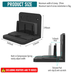 ZORBES® Set Top Box Stand Wall Mount Router Stand for TV Setup Box/Modems/Network Switches/Routers, WiFi Stand Wall Mounted with Moving Panel, for Apple TV/Mac Mini, Sky Q Mini