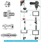 ZORBES® Camera Tripod Adapter, 26Pack Camera Screw Mount Set 1/4 to 1/4 Tripod Screw, 1/4 to 3/8 Camera Mount Adapter, Hot Shoe Adapter, Tripod Mount Adapter Set for Tripod/Monopod/Quick Release Plate