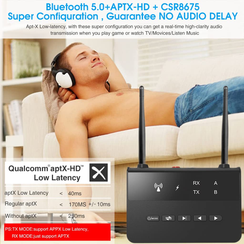 Bluetooth Receiver Transmitter 2-in-1