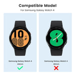 ZORBES® Cover for Samsung Galaxy Watch 4,44mm Screen Guard Case,PC Hard Full Protection Matte Cover Case for Samsung Watch 4 44mm Accessories Screen Protector Scratch-Resistant (Green) - verilux