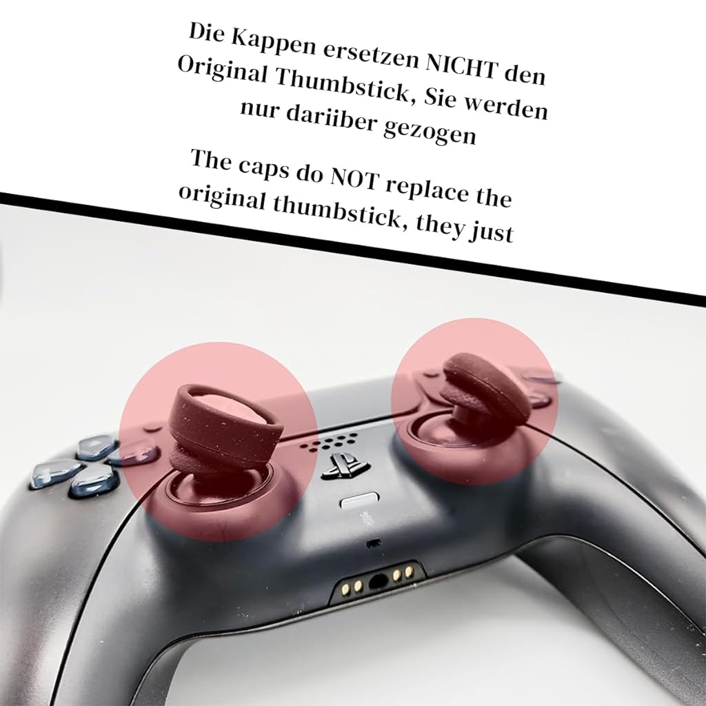 ZORBES® 4Pcs Skull Thumb Grip Caps for Playstation 5 Controller PS5 Controller Stick Joystick Attachment Silicone Cover Skull Thumb Grip PS5 Accessories Thumbsticks Cover Set for Switch Pro Controller - verilux